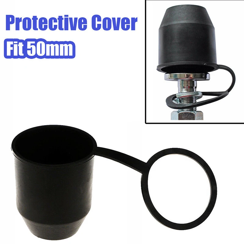 1X כיסוי כדור גרירה שחור PVC למוט גרירה כיסוי הגנה לרכבת גרירה