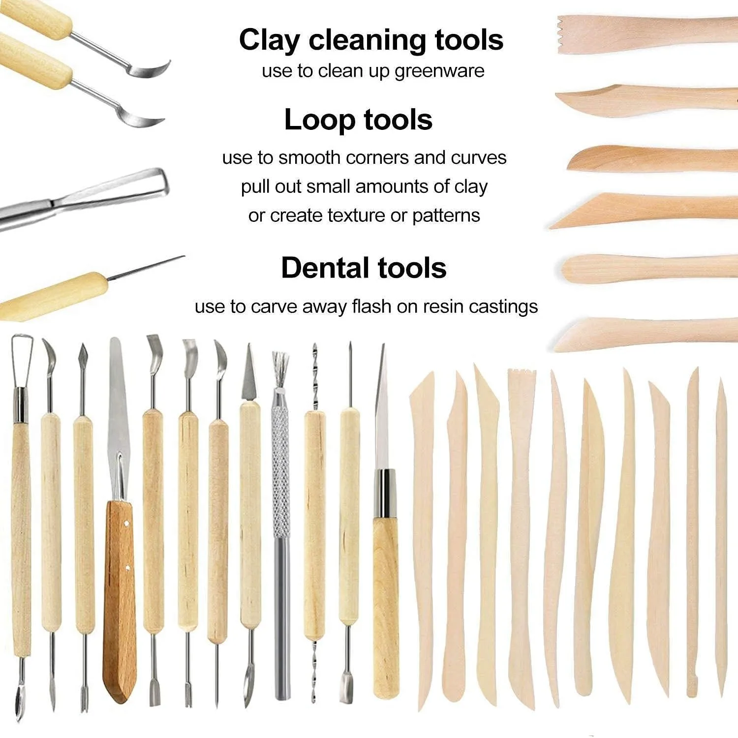 Ceramic Clay Tools Set 2