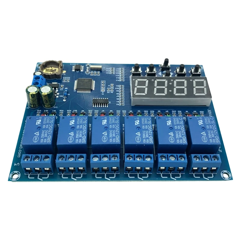 

Time Relay Control Module XH-M194 Channels Relay For Industrial Control, Electronic Experiment Multiple Timing Module