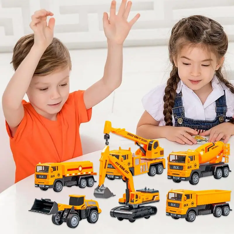 

Mini Engineering Car Toys Alloy Construction Car Model Tractor Farm Vehicle Cake Decoration Dump Truck Classic Toy Boy Gift