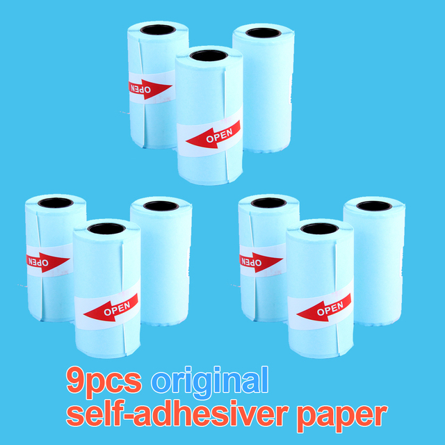 57*30mm Thermal Paper White Children Camera Instant Print Kids Camera Printing Paper Replacement Accessories Parts