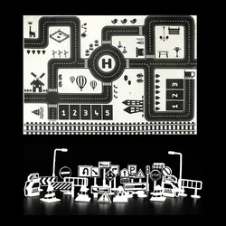 City Traffic Road Map Play Mat (LH012-28E)