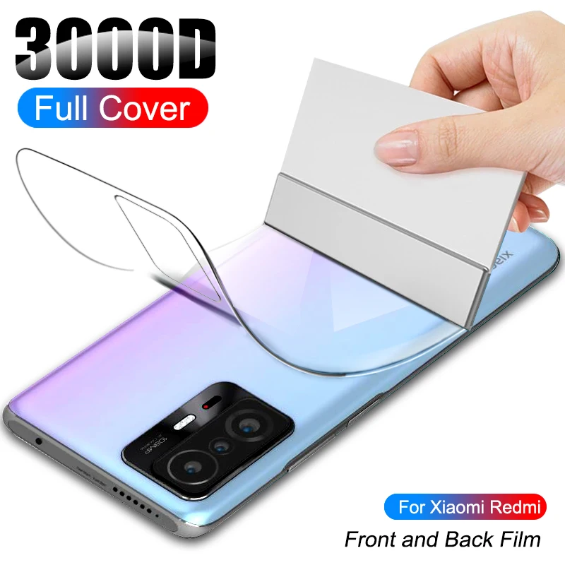 Soft Hydrogel Screen Protector For Xiaomi Redmi Note 11S, 10, 9, 8 Pro, 11T, 12T & More - HD Clear