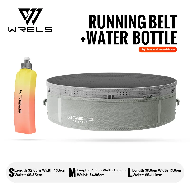 WRELS Unsichtbare elastische Hüfttasche, Unisex, wasserdicht, eng anliegend, multifunktionale Gürteltasche, Laufgürtel, Marathon-Fahrradtasche – Detail 22