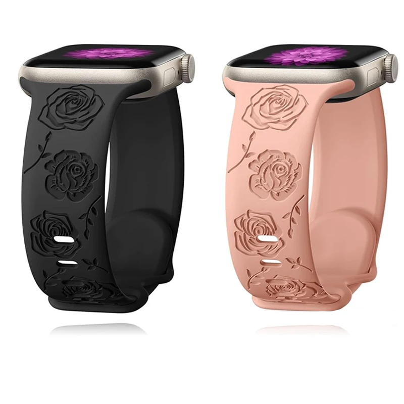 Ремешок силиконовый для Apple Watch Band 41 мм 40 мм 49 мм 45 мм 44 мм
