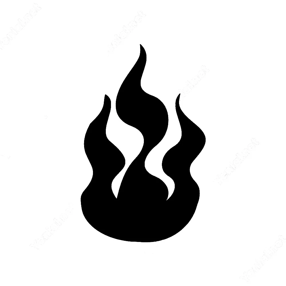 

The Beginning Of burning Small Flame Sticker 18cm