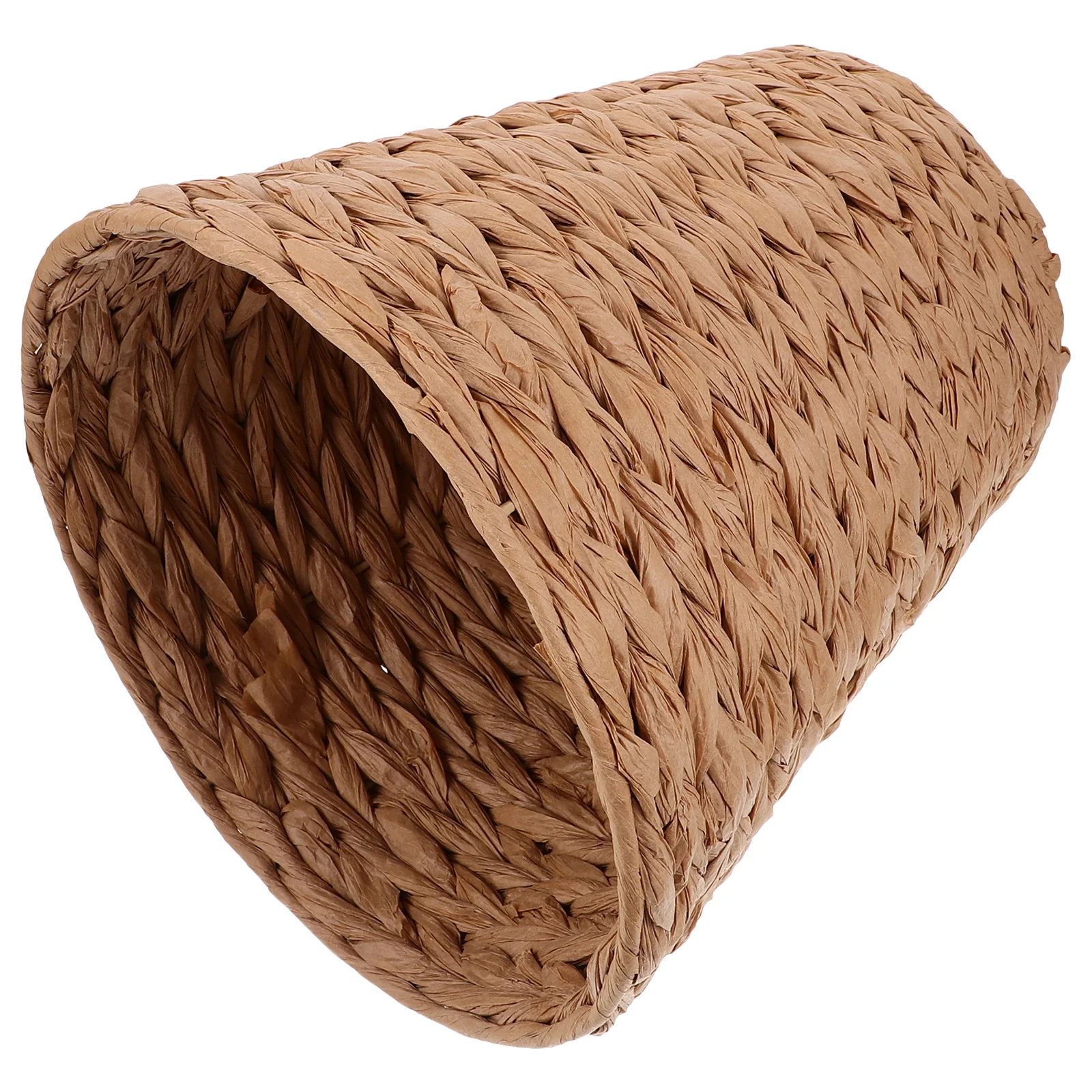 

Paper Rope Storage Bin Sundries Basket Bins for Shelves Woven Organizer Iron Decorative Office Laundry