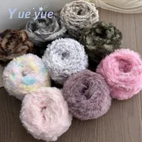 Personality Faux Fur Yarn Mink Wool Yarn Cashmere for Hand Knitting Crochet Sweater Thread Clothes Scarf Fluffy Mink Yarn Warm 1