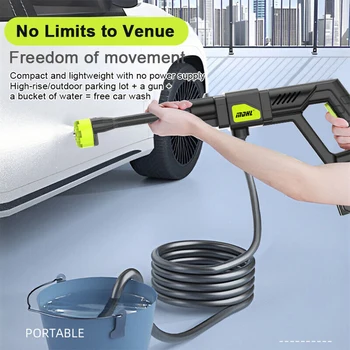 High pressure water gun, portable car washing machine, outdoor vehicle cleaning gun truck accessories 1