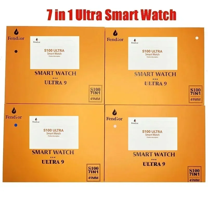 Watch Straps 7 S900 Ultra Smartwatch 2.2HD Amoled Circular Screen ECG Monitoring Inteligente with Protective Case watch straps