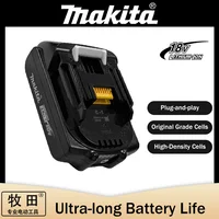 Makita High-Quality Lithium-ion Original 18V 3.0Ah Rechargeable Power Tool Battery Charger and DGA404 DTD173 TWO04G DTW700