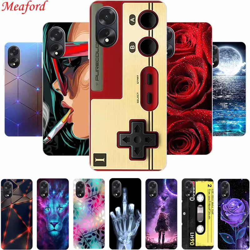Per Oppo A18 A38 Cover Posteriore Custodia Protettiva Funda Clear Tpu Custodia Morbida In Silicone Per Oppo A38 A18 Custodia A 18 A 38 Coque 6.56"