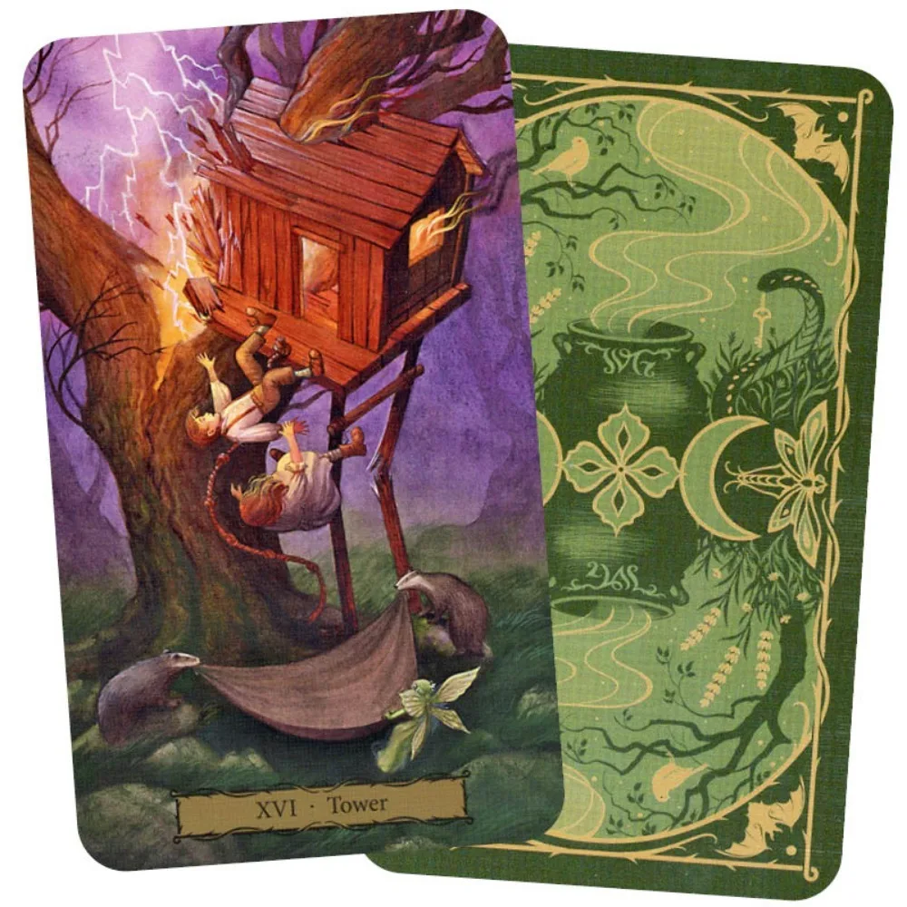 Tarot of The Witch's Garden 78 Pcs Cards Manifestation and Magic Await You In The Witch's Garden 10.3*6cm 6