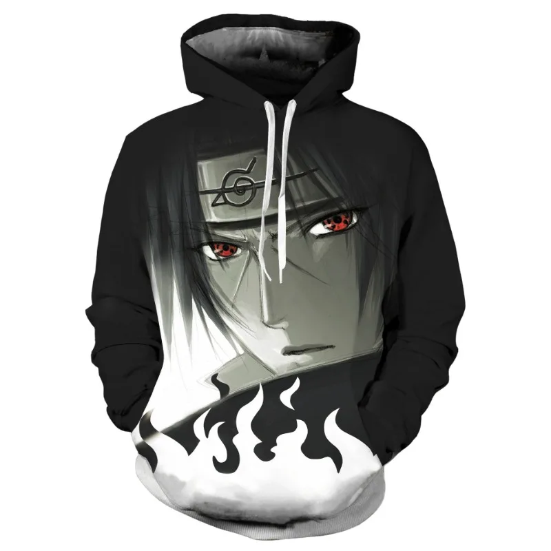 

2024 New Classic Japanese Comics Fashion Trend Naruto Clothes 3D Hooded Sweatshirt Hooded Men And Women