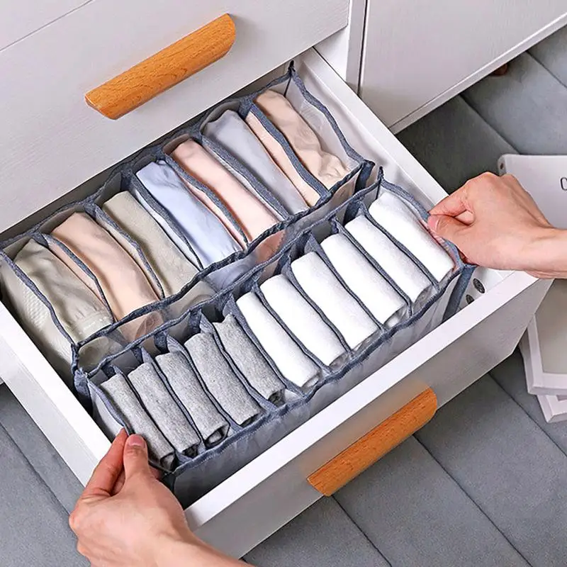 Underwear Bra Organizer Storage Box 2 Colors Drawer Closet Organizers Boxes For Underwear Scarfs Socks Bra Drawer Organizers clothes organizer storage box underwear storage organizer underwear storage box drawer organizer