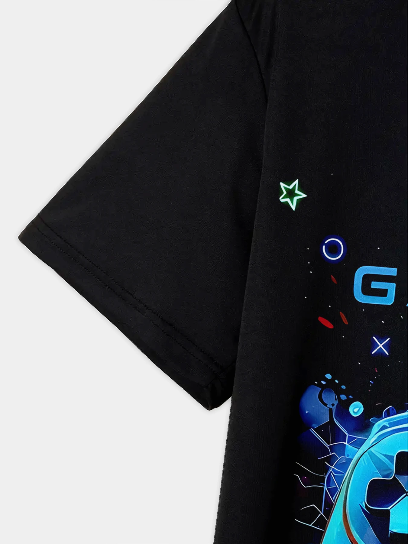 Fashionable summer children's short sleeved summer cool controller game console children's gift comfortable children's clothing 4