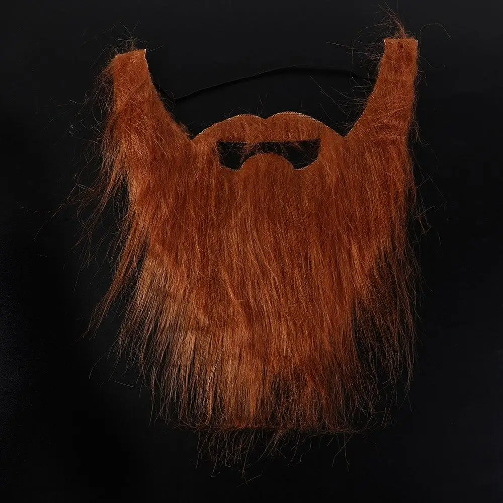 Artificial Beard Realistic Fake Beard Long Fluff Fake Beard Halloween Fake Mustache DIY Simulated Santa Claus Cosplay