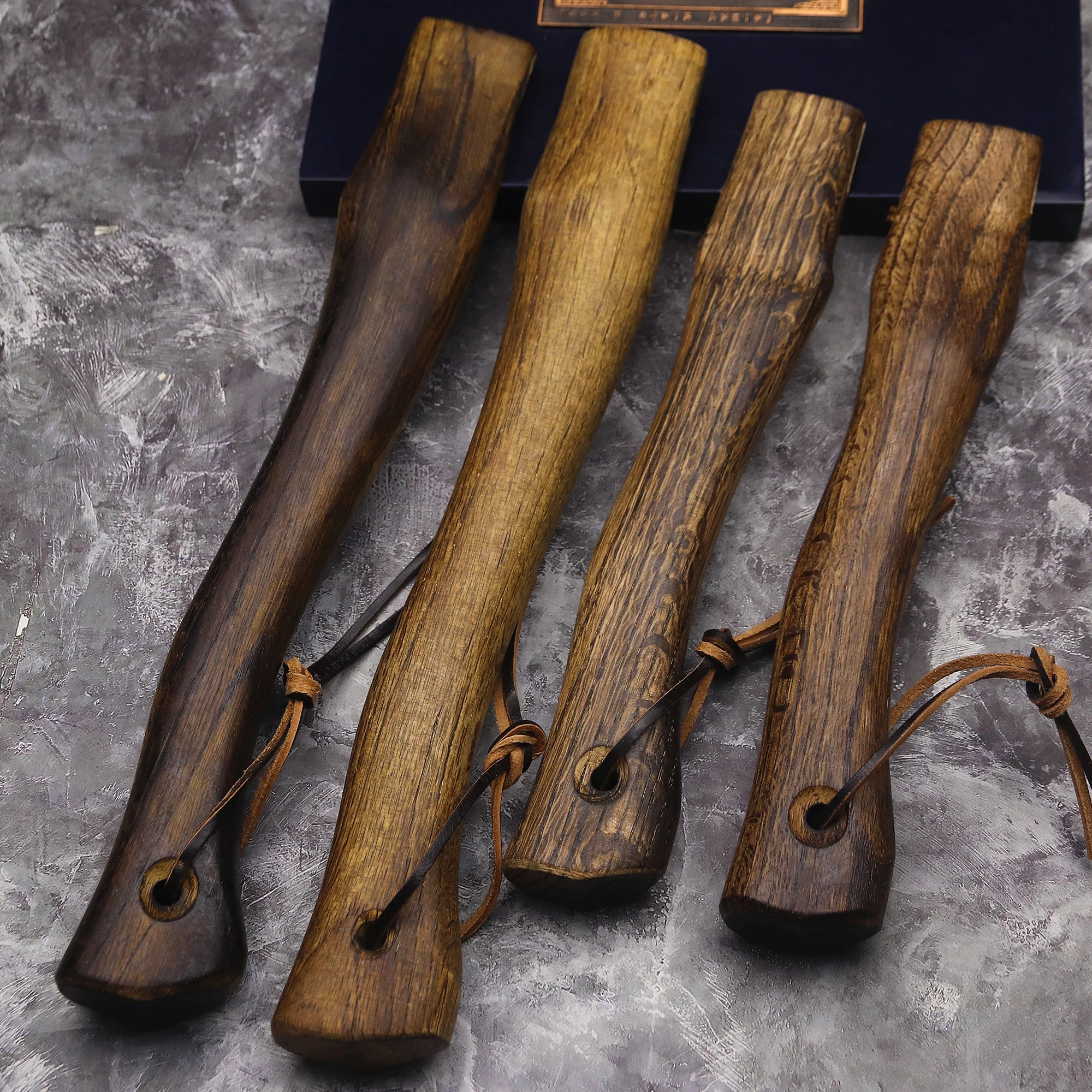 WPKOPYA(USA)  Beech short hand axe handle, solid wood bent axe handle, outdoor logging axe handle, tactical axe handle 4