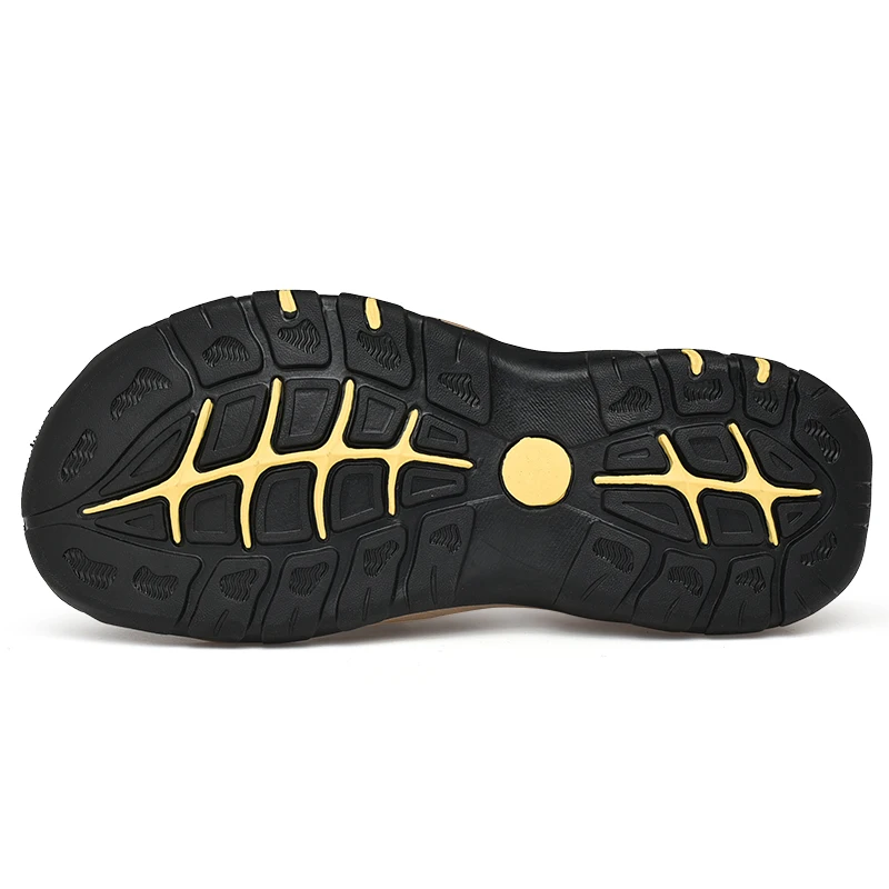 Leather Outdoor Men's Sandals: Toe Anti-Collision - true deals club