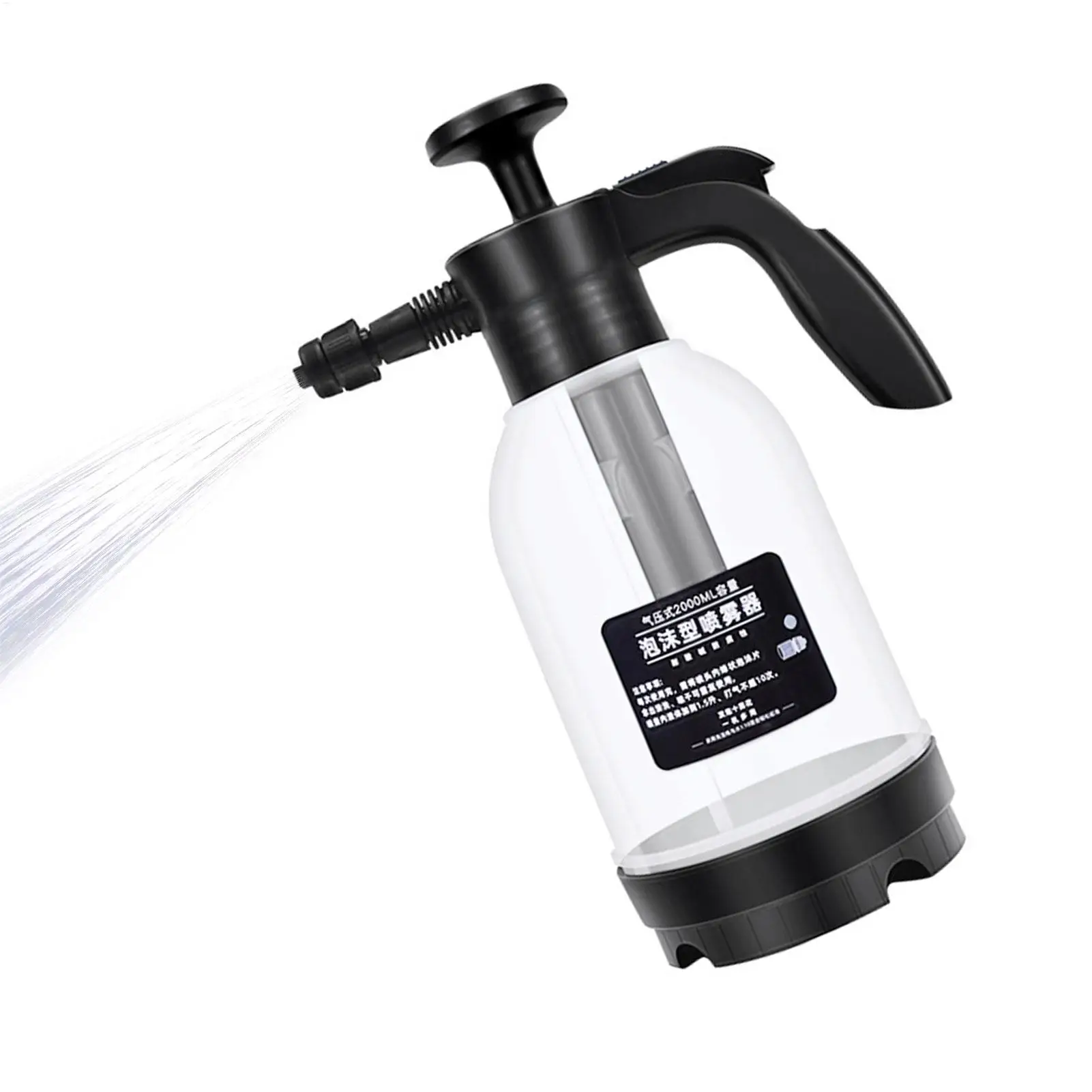Car Foam Sprayer 2L Portable Hand Pressure Snow Foam Sprayer Watering Can HDPE Foaming PumpFor Auto Cleaning Tools