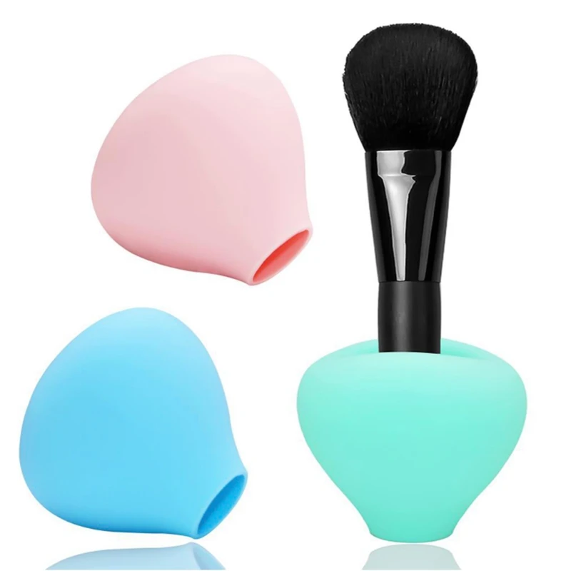 Silicone Makeup Brush Holder Makeup Brush Cover Travel Storage Box Make Up Brushes Foundation