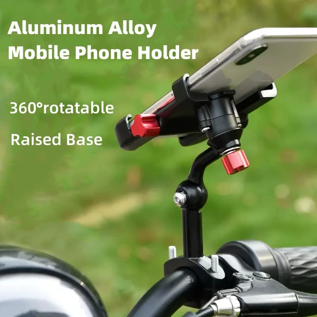 Acrunu Fahrrad Telefon halter Universal Handy Stand halterung Aluminium  legierung drehbar rutsch fest für Fahrrad Motorrad - AliExpress