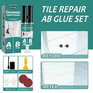 100g Ceramic Paste Floor Tile Adhesive Tile Repair Agent Tub Tile And  Shower Repair Kit Porcelain Repair Kit For Crack Chip 2pcs - Bathroom  Furniture Sets - AliExpress