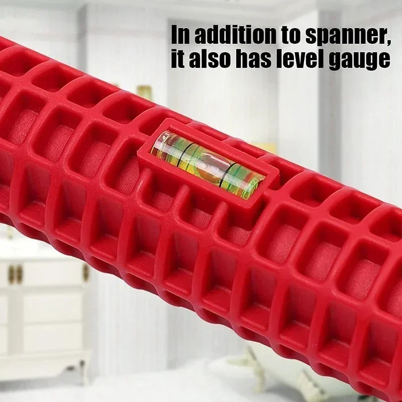 8 In 1 Basin Flume Wrench Faucet Sink Key Plumbing Tool Repair Hand Tool for Toilet Bowl Bathroom Kitchen Plumbing Removal