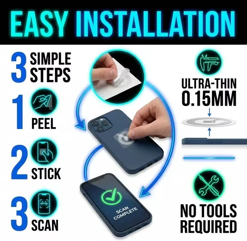 30/5Pcs 프로그래밍 가능한 NTAG213 144 바이트 메모리 NFC 213 태그 라벨 모든 NFC 지원 전화용 재기록 가능한 NTAG213 NFC 태그 스티커