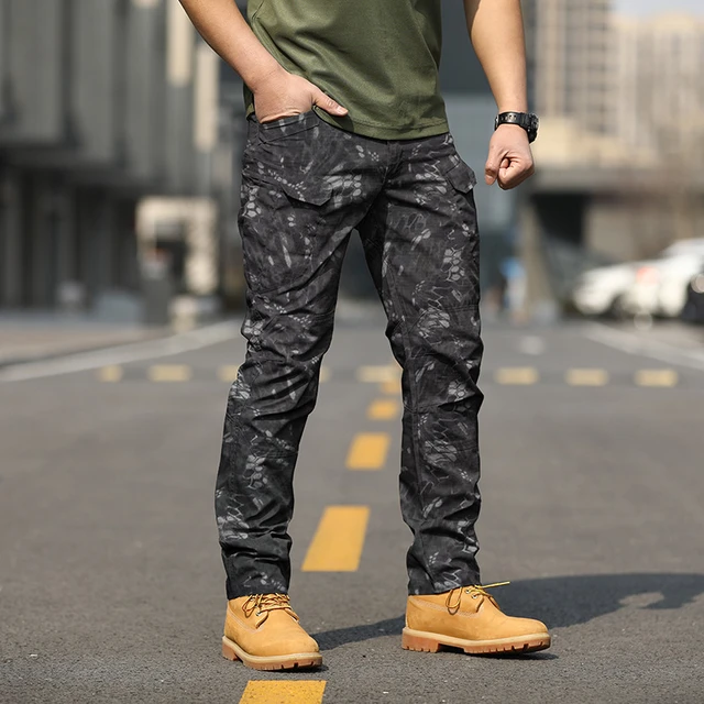 Pantalones cargo militares para hombre, estilo cargo, estilo militar,  camuflaje, combate, trabajo, con 6 bolsillos