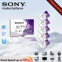 SONY-High Speed Mini SD Card, Class 10 Memory Card, 2TB, 1TB, 512GB, 256GB, 128GB, TF Flash Card for Camera, Computer, Tablet