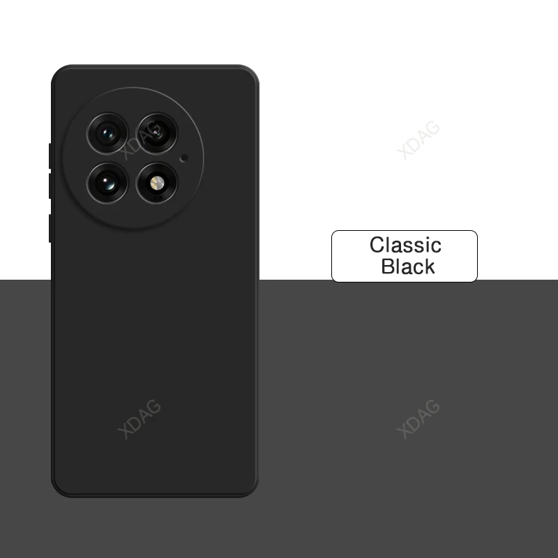 Premium Liquid Silicone Phone Case with Lens Protection - Classic Back Cover Accessory