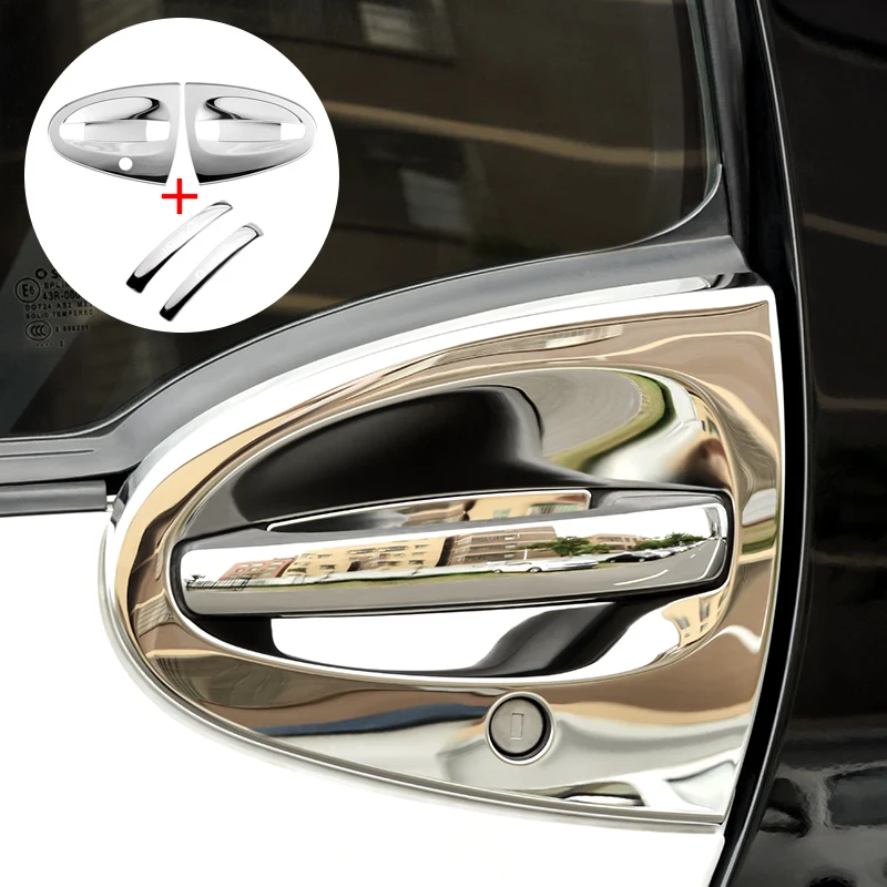 Car Sticker Door Handle Door Bowl Protection Guards Trim Stickers Anti Collision Scratches Protector For Smart Fortwo 451 2005