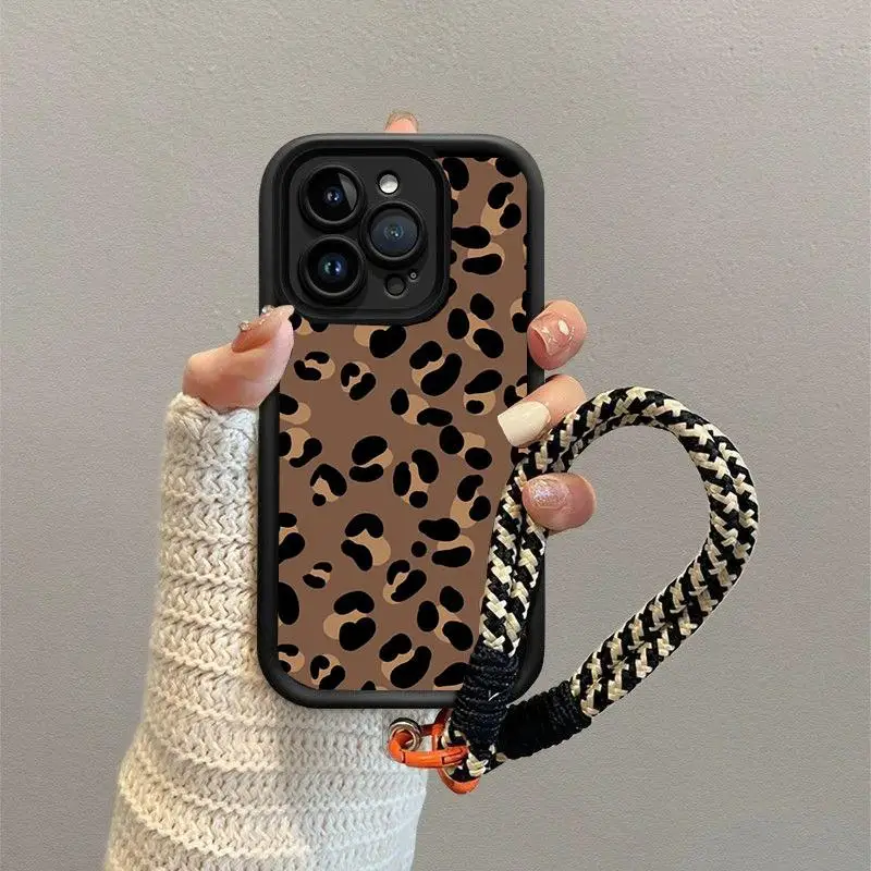 Leopard Print Universal Lanyard Phone Case Cover