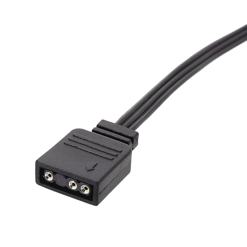 Connecteur adaptateur pour Corsair RGB vers standard ARGB, 4 broches, 5V, câble d'extension, 25cm