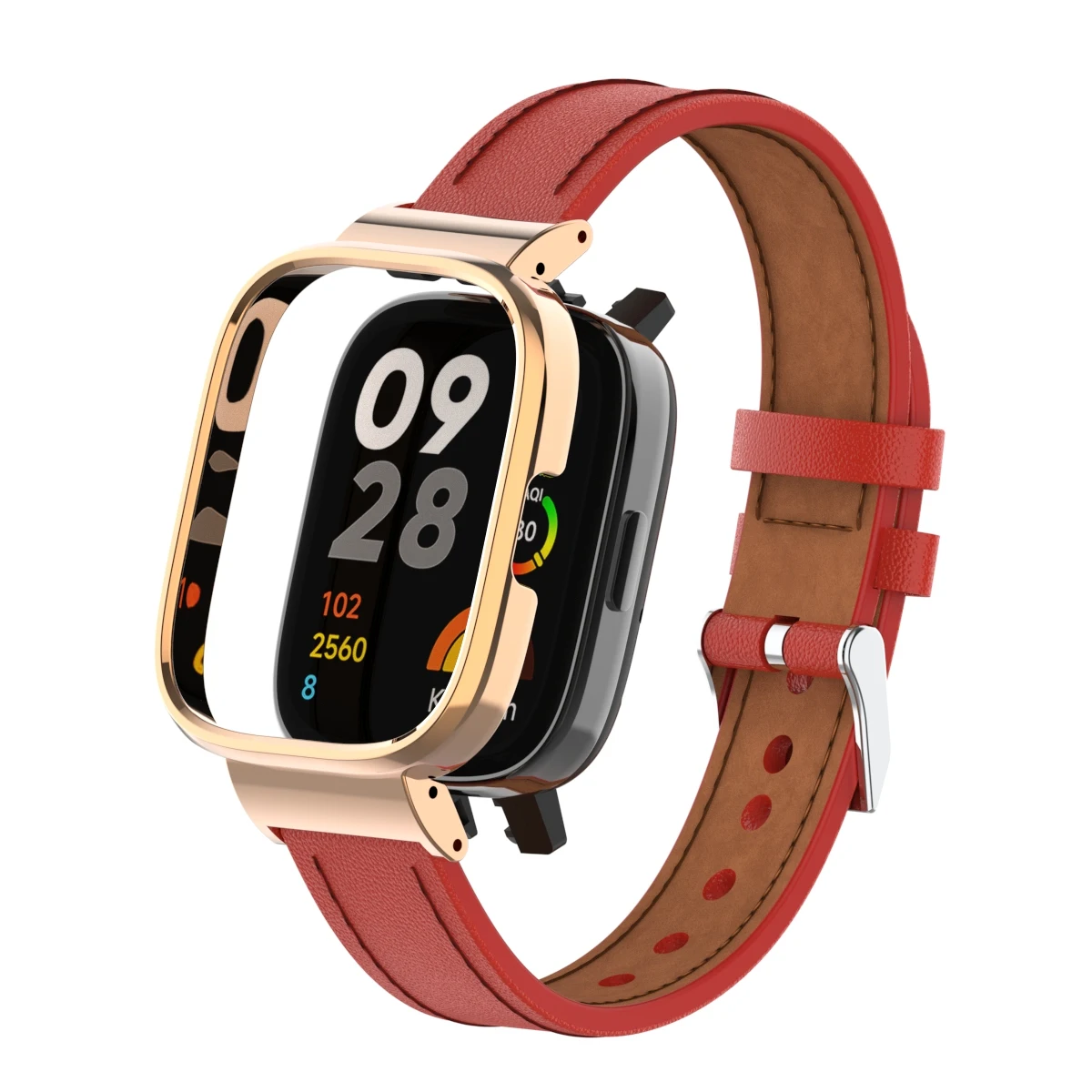 Premium Ultra-Fiber Leather Strap with Metal Protection Box