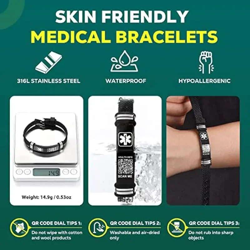 The Living Collection - CUSTOM MEDICAL ID BRACELETS, Made in Barbados. The  Living Collection is excited to announce its first line of Medical  Accessories- Medical ID Bracelets! You choose your: Bracelet Style,