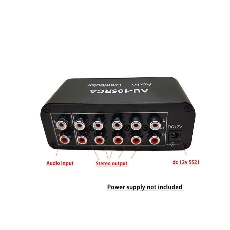RCA 오디오 디스트리뷰터 스테레오 오디오 믹서, RCA 스플리터, 듀얼 채널, NJM4580 OpAmp, 파워 앰프용 액티브 오디오, 1-5