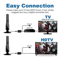 Nouvelle antenne TV numérique Récepteur intérieur et extérieur Haute définition Onde numérique terrestre HDTV Antenne TV prend en charge plusieurs canaux 5