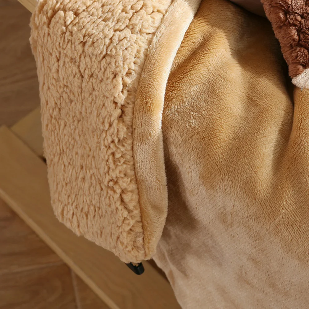 USB Electric Blanket Heated Shawl 5V Coral Velvet Soft Plush Portable Eectric Heating Blanket Knee Feet Warmer for Home Office