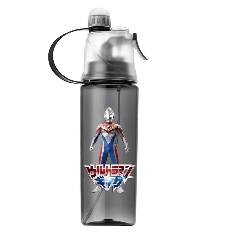 Ultraman cartoon anime water cup Sero outdoor sports men and women spray  plastic anti-fall water bottle direct drink gift new - AliExpress