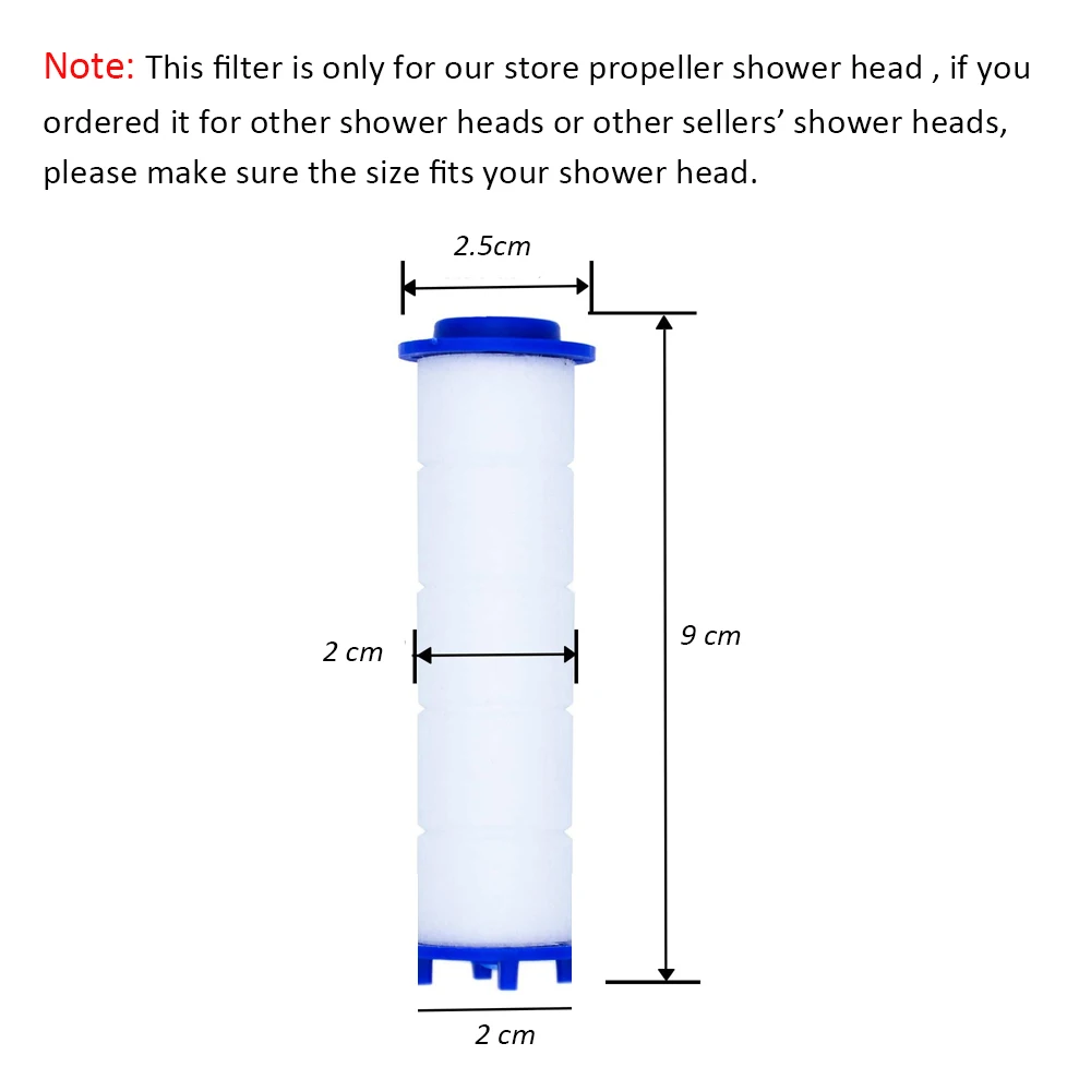 Water Filter Cartridge Zloog Cotton Cartridge Pure Water Replacement PP Cotton Filters Filter Fan Shower Head