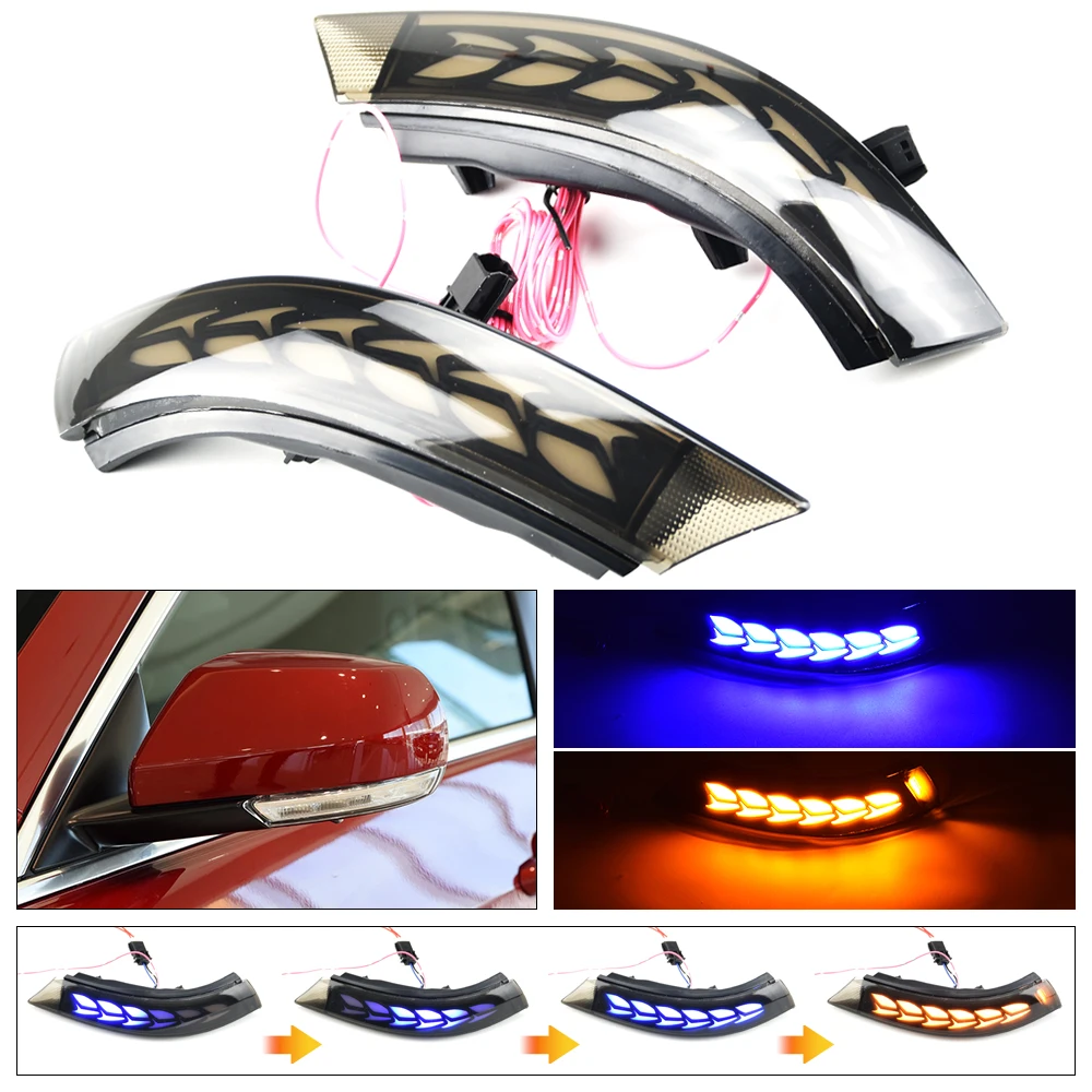 

LED Dynamic Turn Signal Light Indicator Sequential Blinker Lamp For Cadillac CT4 CT4-V 20-2022 For Cadillac ATS ATS-V 2013-2019