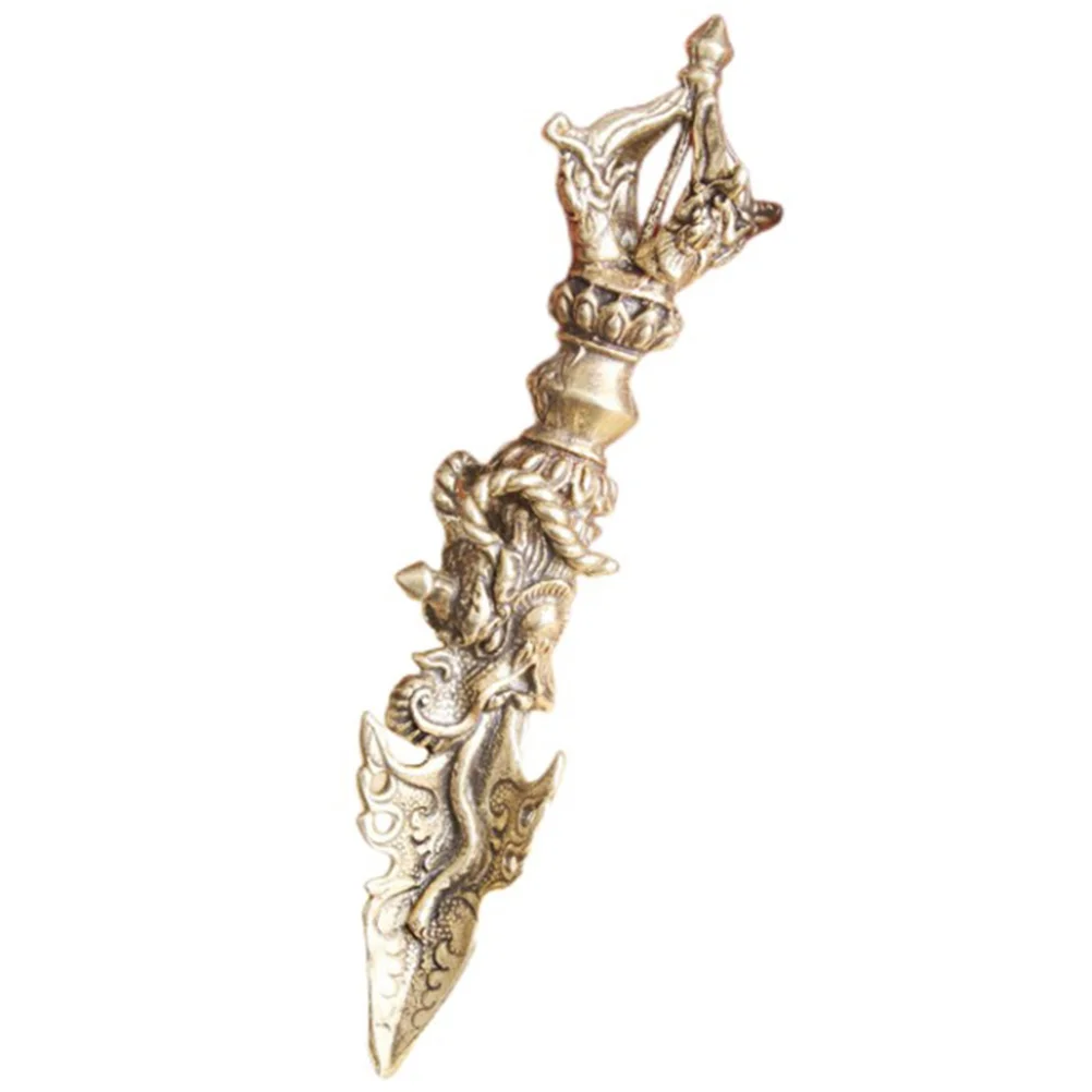 

Vajra Ornament Vintage Decor Brass Pestle Ornaments Craft Small Modeling Mini Crafts