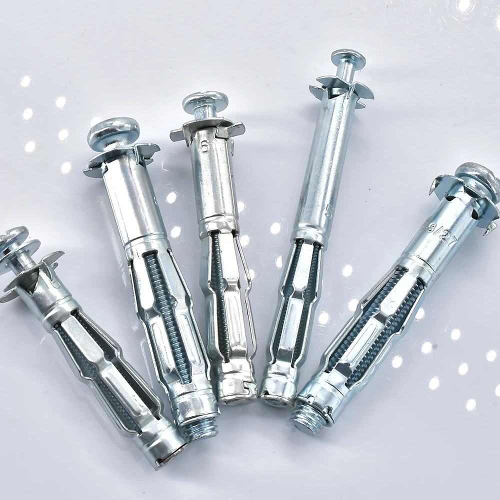 M4 M5 M6 M8 Molly Bolt Nut Drywall Expansion Screw Bolt Pipe Wall Ceiling Aircraft Tube Pipe Fix Hollow Plug Metal ScrewBolt Set drywall anchor kit,drywall anchor,hollow wall anchor set