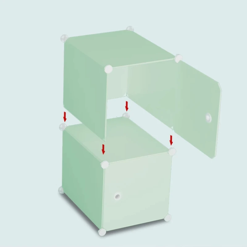 Dresses Baby Wardrobe Children's Wardrobe Wardrobes Plastic Cabinet Kids Organizer Cheap Closet Four Door Children's Furniture