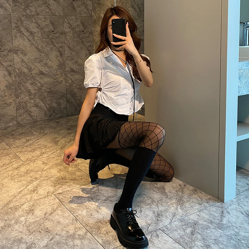 Sexy Fishnet Stocking Women Thigh High Knee Socks Girls Thin Long Stockings Fashion Solid Color Hosiery Calcetine Medias Elastic wool socks women