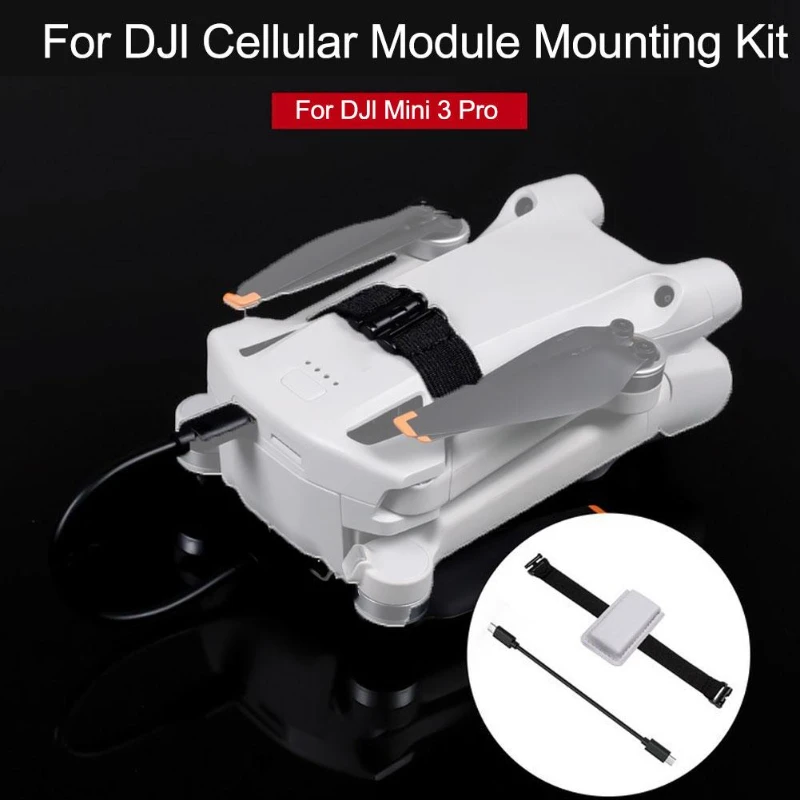 

For DJI Mini 3 PRO Drone Cellular Mounting Kits Fixed Strap With Data Cable 4G Module Installation Elastic Bandage Accerssories