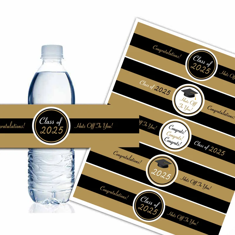 Graduation Water Bottle Labels Black and Gold Party Decor 2025 Graduation Party Ideas Water Bottle - AliExpress graduation-water-bottle-labels-black-and-gold-party-decor-2025-graduation-party-ideas-water-bottle-aliexpress