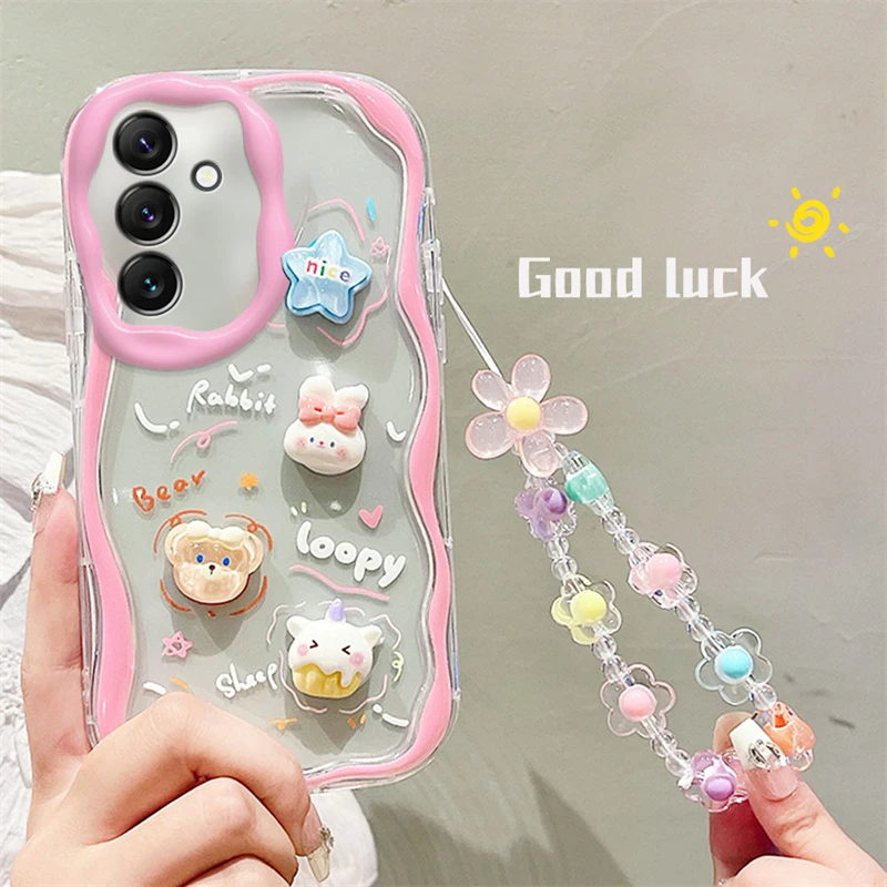 Süße Handyhülle Mit Bären- Und Blumenmotiv Für Samsung Galaxy_voghion.com